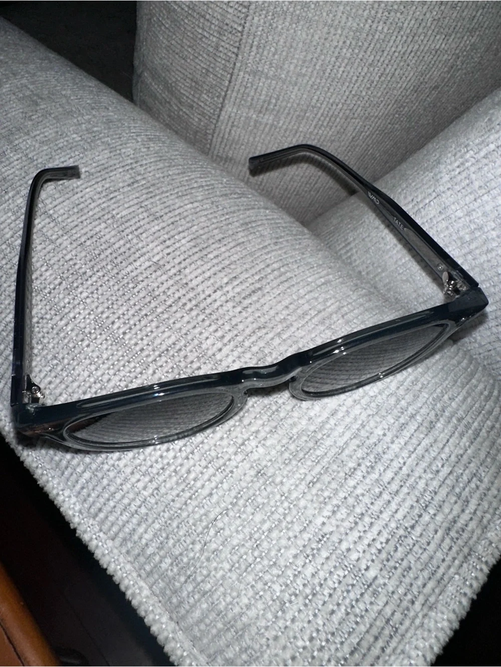 Men's Charcoal Gray Round Sunglasses - Unbranded